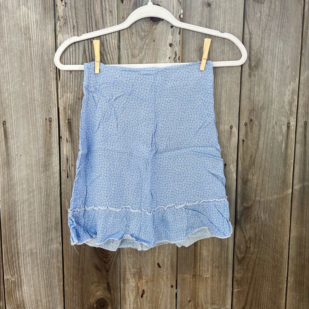 Brandy Melville Blue Floral Skirt